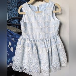Blue Sleeveless 3T Girl's Dress
